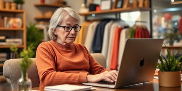 the daily life of a middle aged online shopper