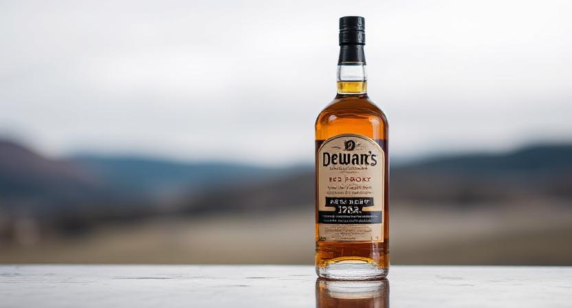 dewar's 80 proof aged 18 year blended scotch whisky bottle